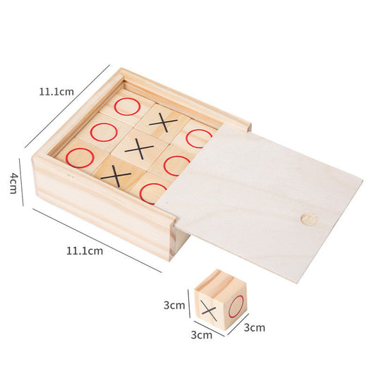 Houten Boter-Kaas-en-Eieren Spel – Educatief & Interactief