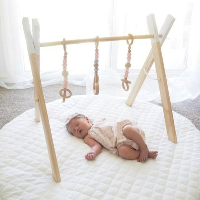 Houten Babygym – Minimalistisch Speelrek voor Baby’s
