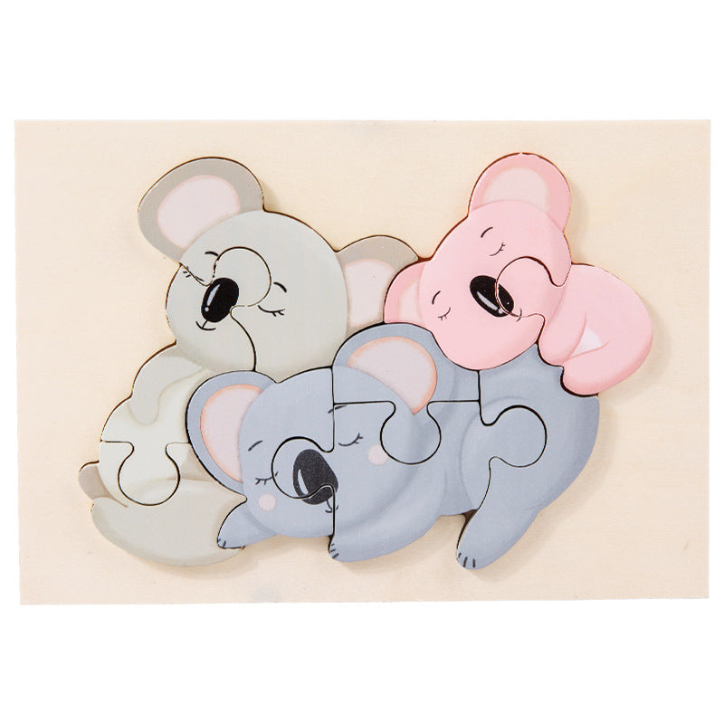 Dierenfamilie 3D Blokkenpuzzel – Leren & Spelen in Één!