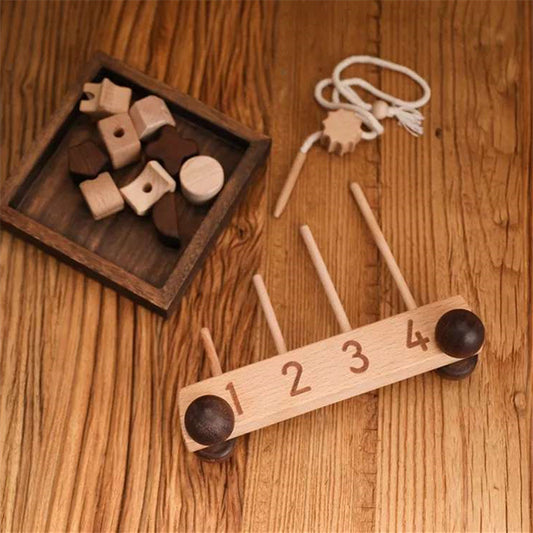 Houten Educatief Speelgoed – Vroeg Leren voor Kinderen (4–6 jaar)